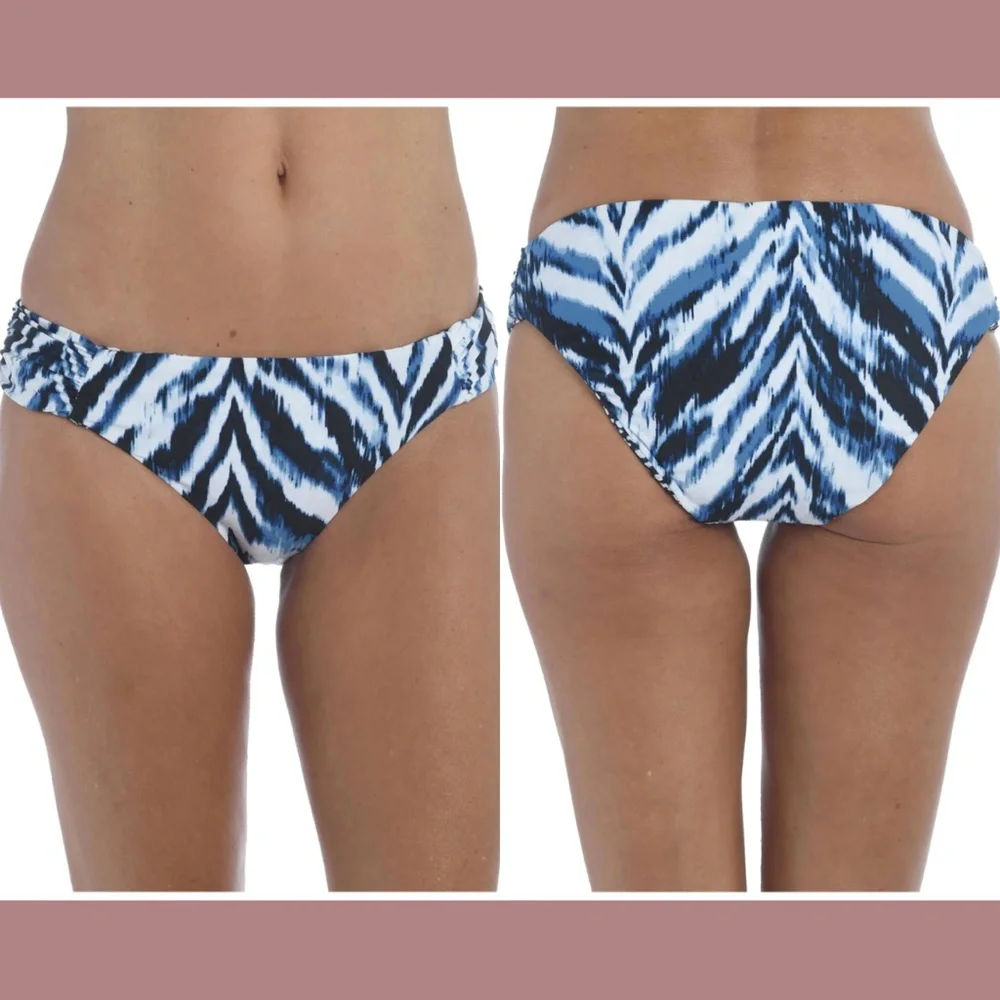 NWT $62 La Blanca [ 16 ] Animal Instinct Reversible Hipster‎ Bikini Bottoms